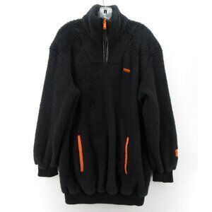 Heron Preston Sweatshirt Medium Sherpa Fleece 1/4 Zip Streetwear